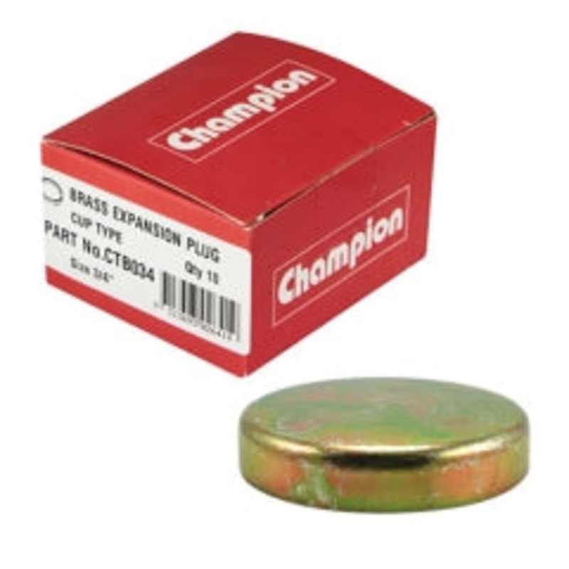 Champion 1 – 3/8in Brass Cup Plug – 10pk