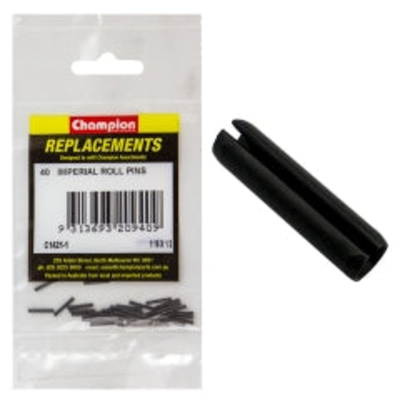 Champion 1/4in x 1 – 1/2in Roll Pin – 100pk