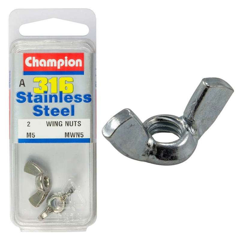 Champion 5mm Wing Nut – 316/A4