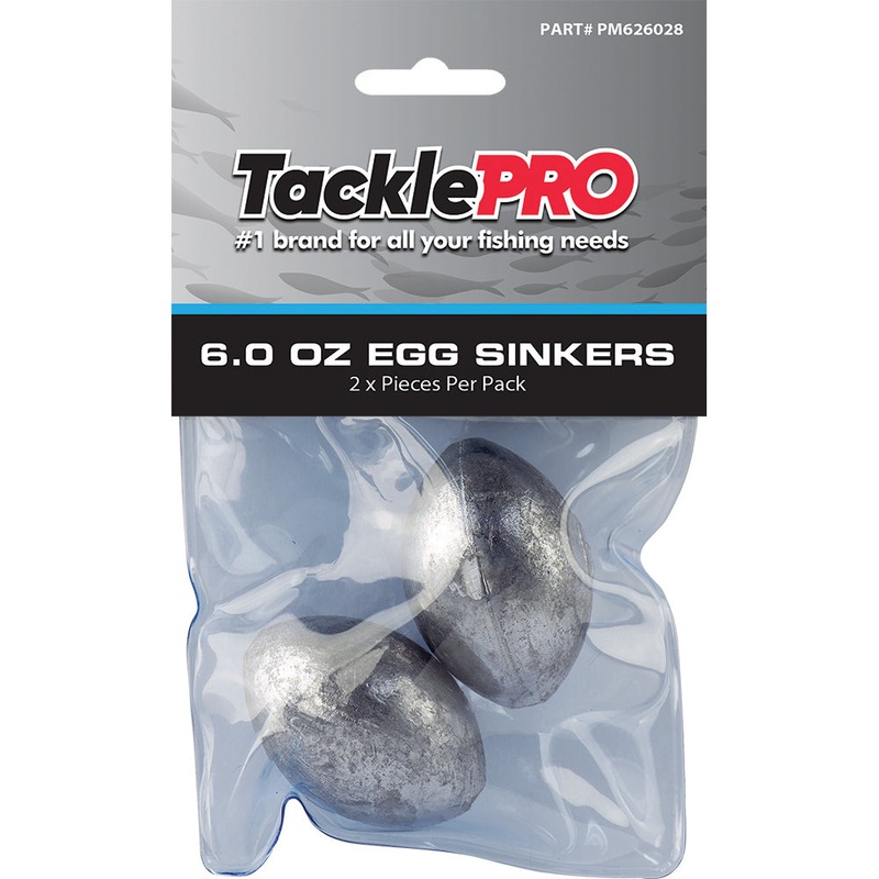 TacklePro Egg Sinker 6.0oz – 2pc