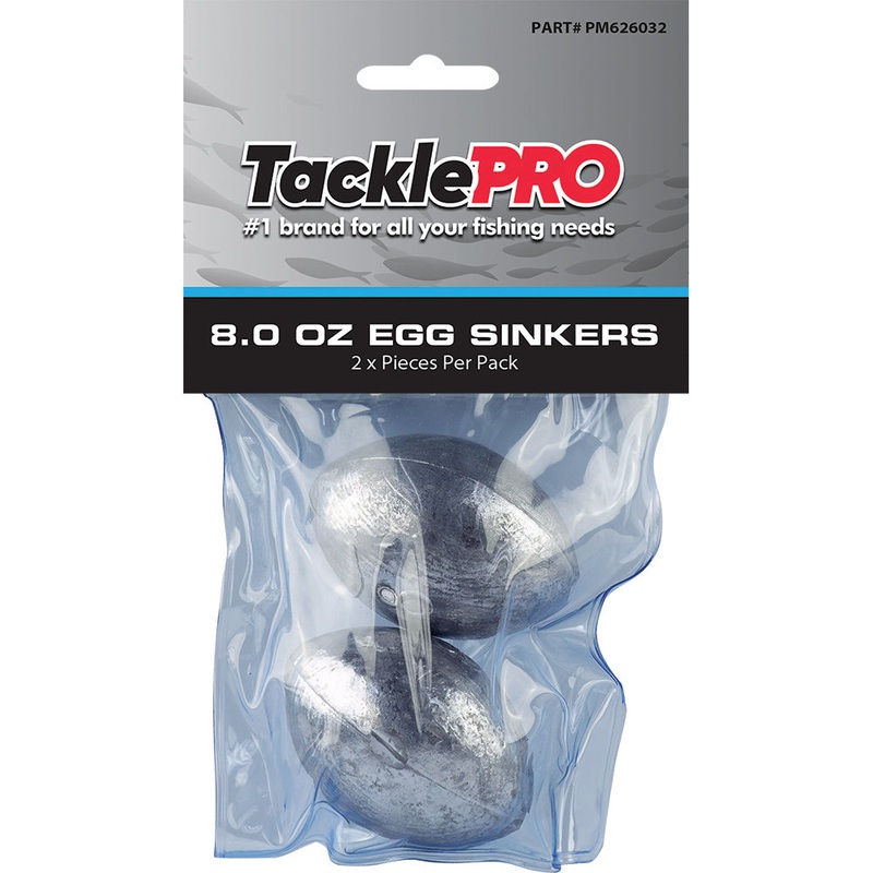 TacklePro Egg Sinker 8.0oz – 2pc