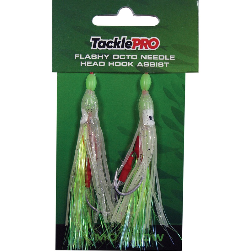 TacklePro Flashy Octopus Assist Hook – Lumo Glow – 2pc
