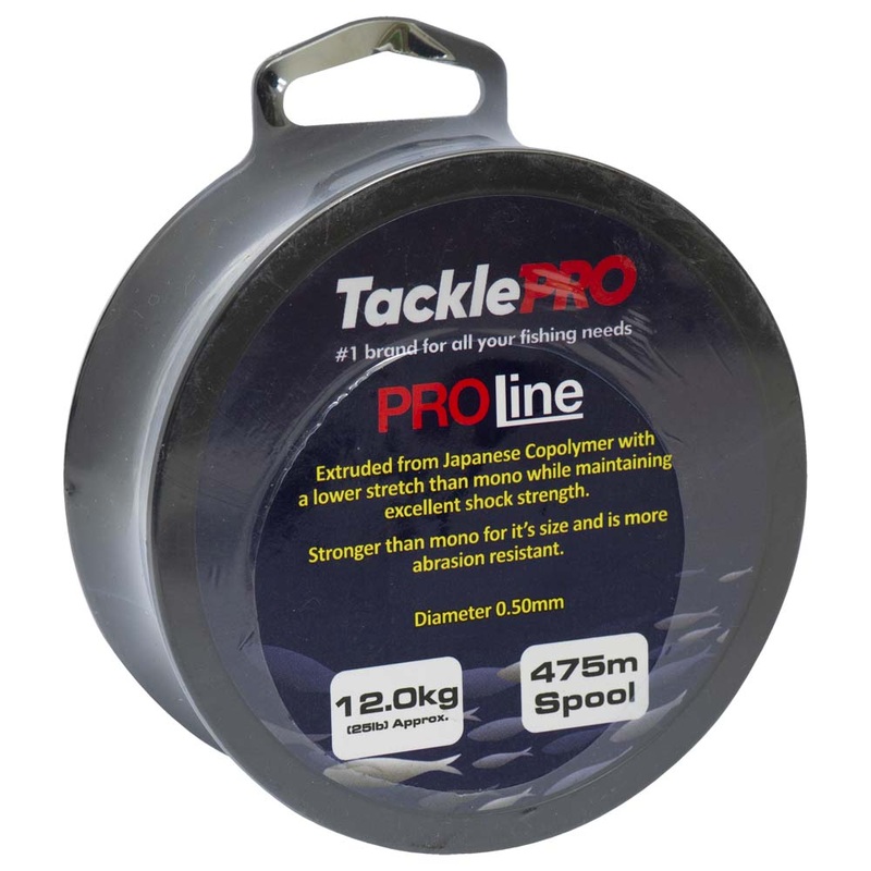 TacklePro ProLine 12.0kg/25lb – 475m Spool