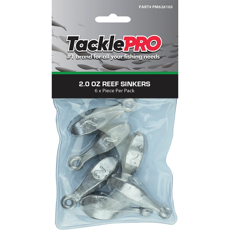 TacklePro Reef Sinker 2.0oz – 6pc Pack