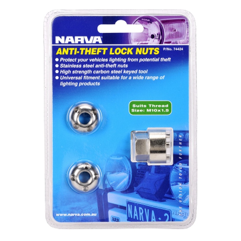 ANTI THEFT LOCK NUTS M10 x 1.5 PK2