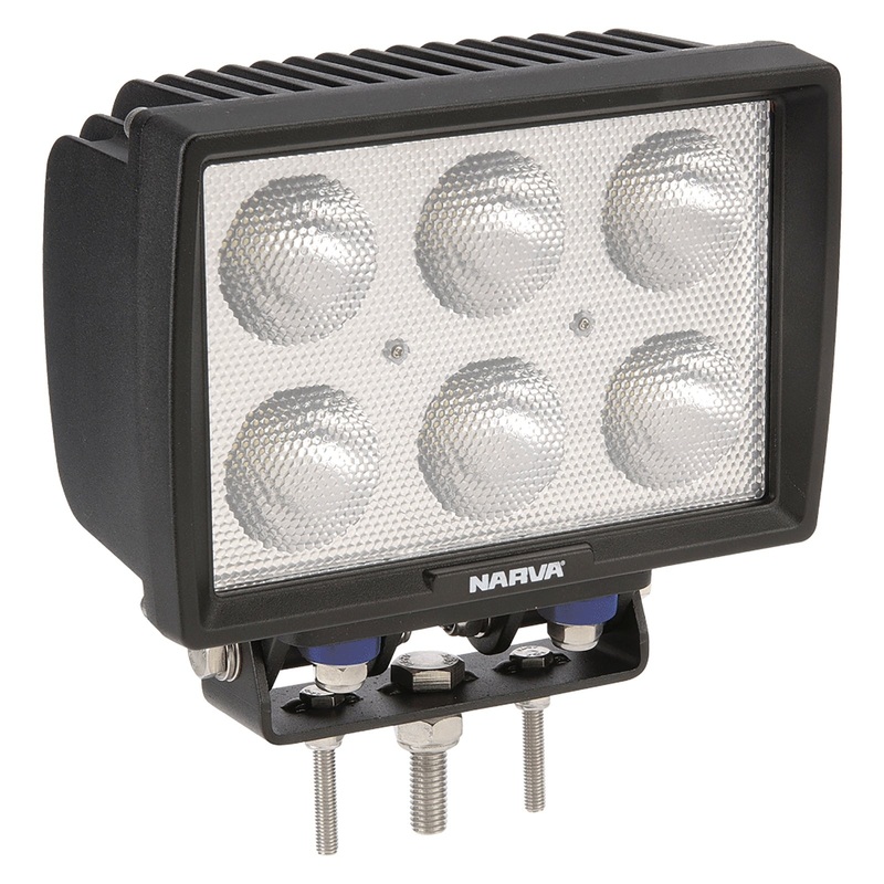 W/LAMP 6LED RECT W/FLOOD