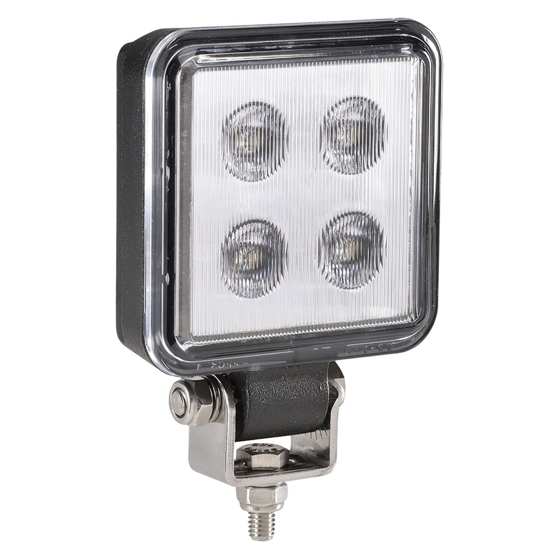 W/LAMP 9-32V LED 70MM SQUARE 600LM PK10