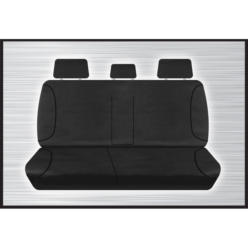 BLACK CANVAS REAR BENCH SEAT COVER – HILUX 07/2015 ONWARD