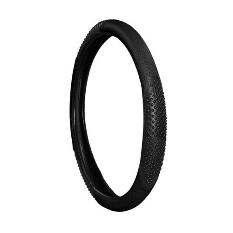 BLACK MASSAGE STEERING WHEEL COVER