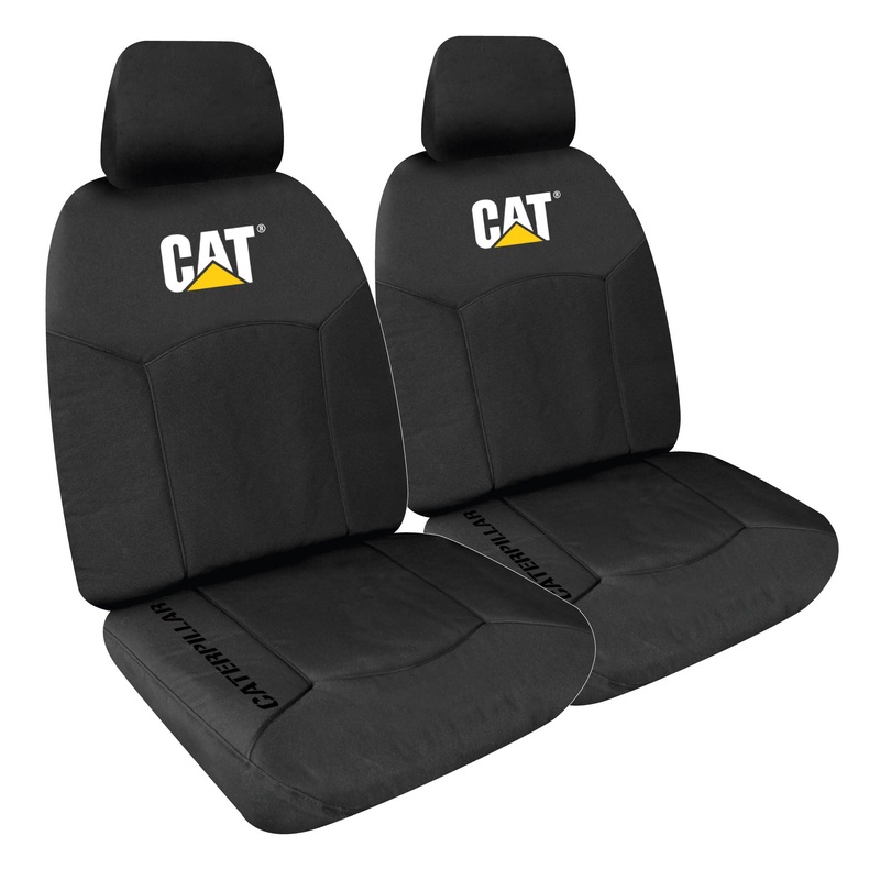 CANVAS FRONT SEAT COVER PAIR BLACK SIZE 30
