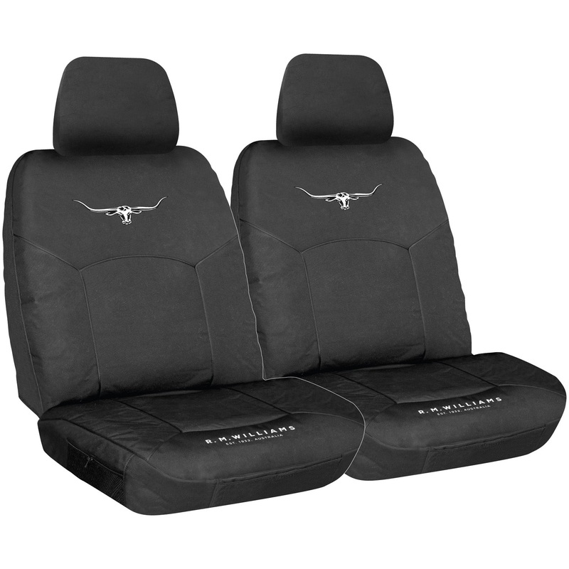 CANVAS FRONT SEAT COVERS BLACK SIZE 30