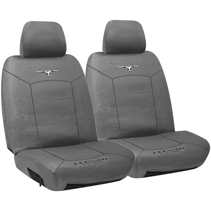 CANVAS FRONT SEAT COVERS GREY SIZE 30