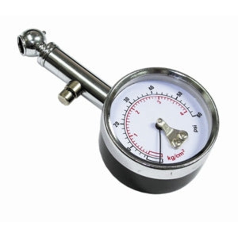 DIAL TYRE GAUGE METAL 60PSI