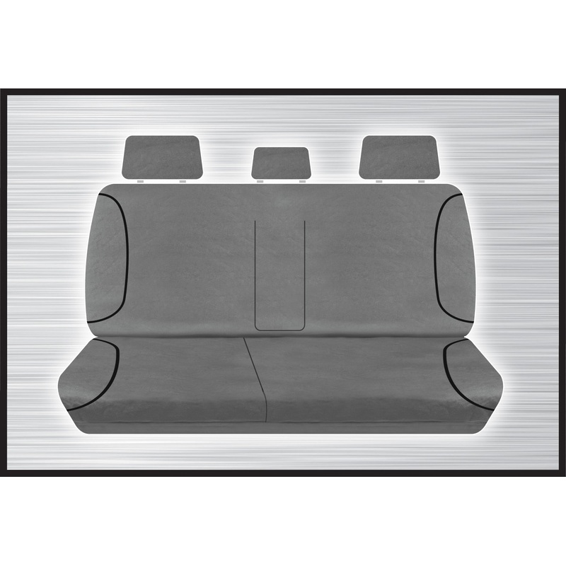 GREY CANVAS REAR BENCH SEAT COVER – HILUX 07/2015 ONWARD