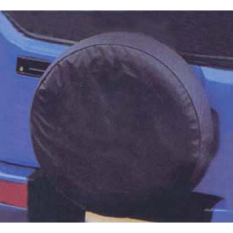 PLAIN BLACK TYRE COVER LARGE