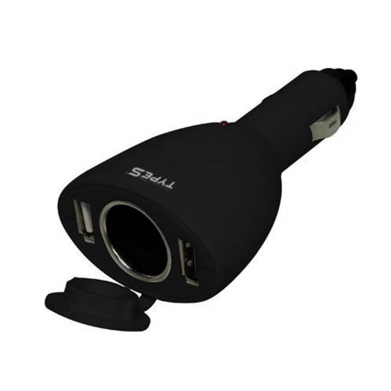 TWIN USB + SINGLE SOCKET POWER PLUG