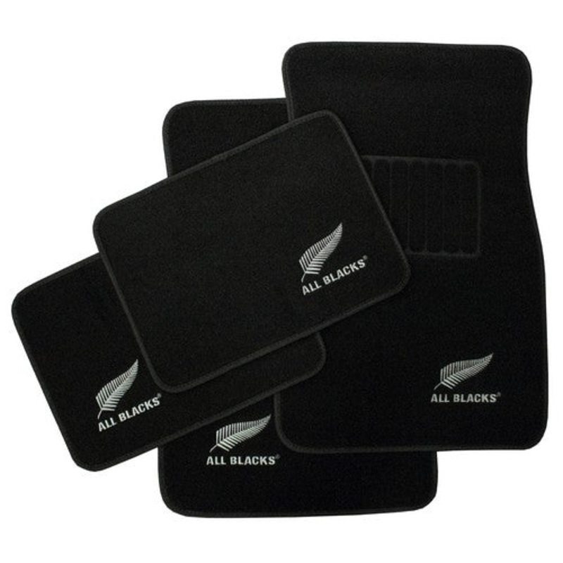 BLACK CARPET SET OF 4 MATS