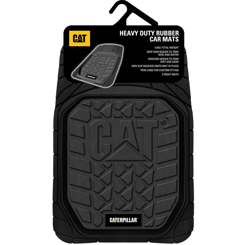 BLACK RUBBER SET OF 2 FRONT MATS