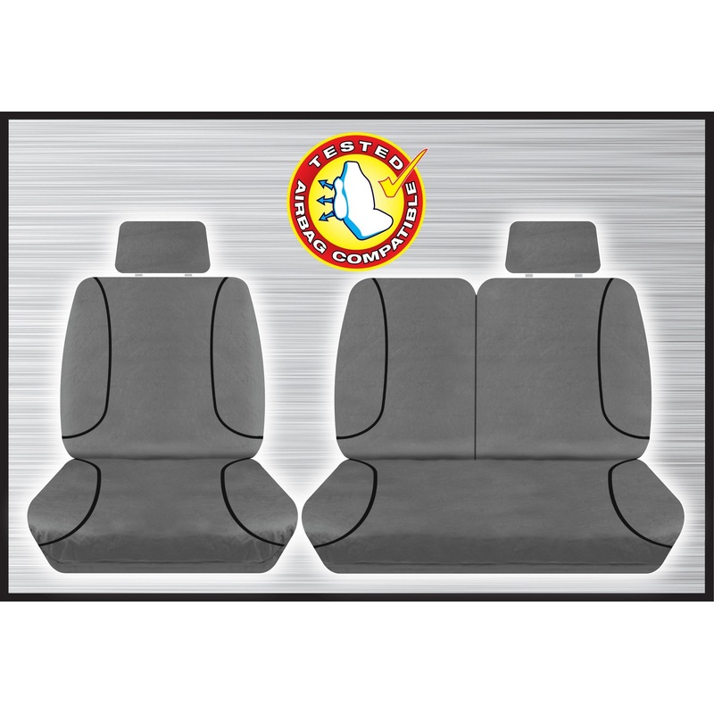 GREY CANVAS FRONT SEAT COVER SET – ILOAD 2008 ONWARD
