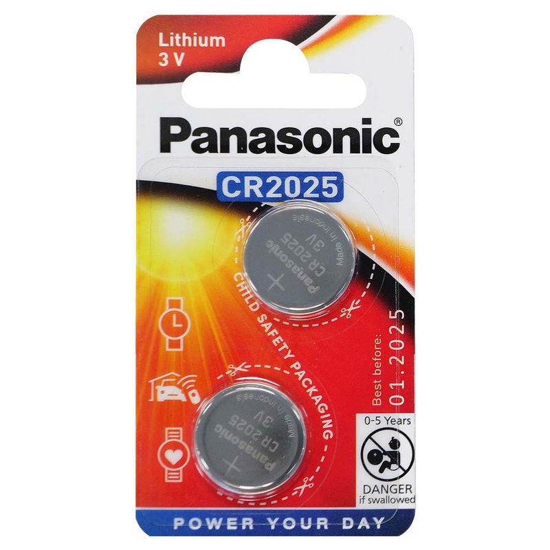 Panasonic 3V Lithium Coin Cell Battery (20mm X 2.5mm) – 2pk