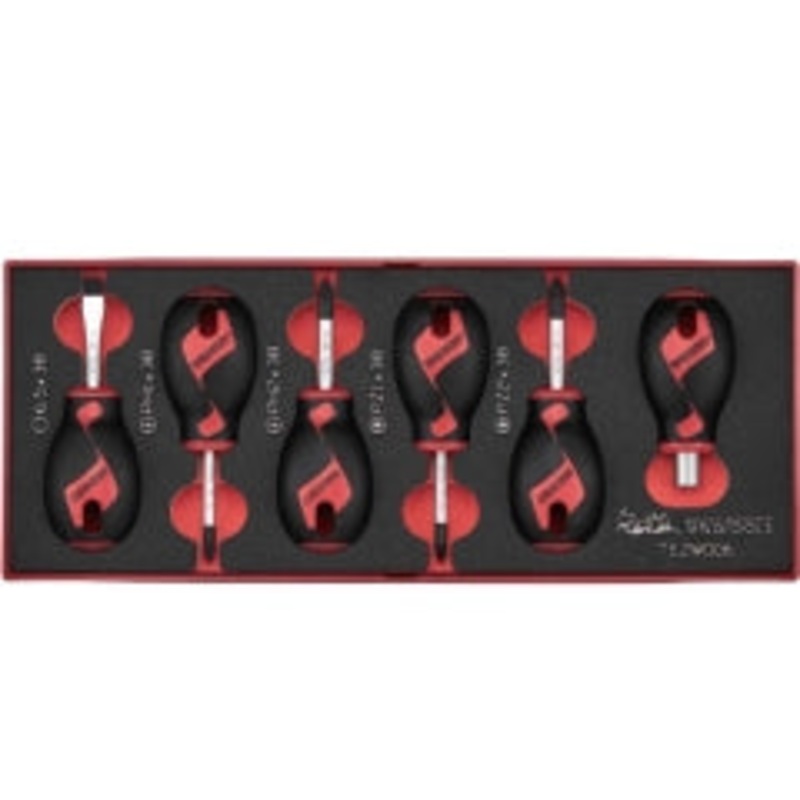 Teng 6pc Stubby Screwdriver Set