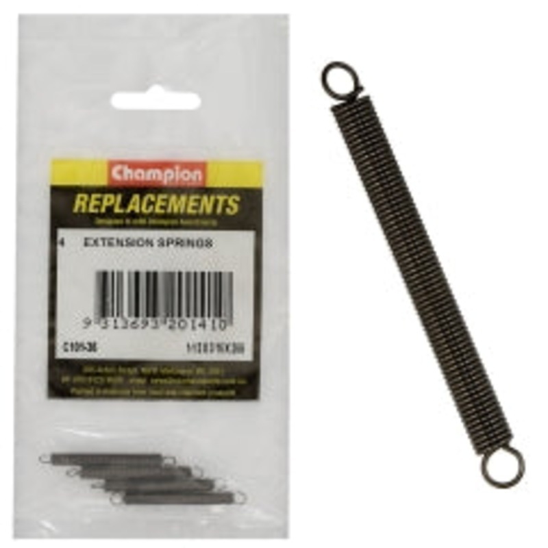 Champion 1-1/2in (L) x 3-16in (O.D.) x 26G Extension Spring