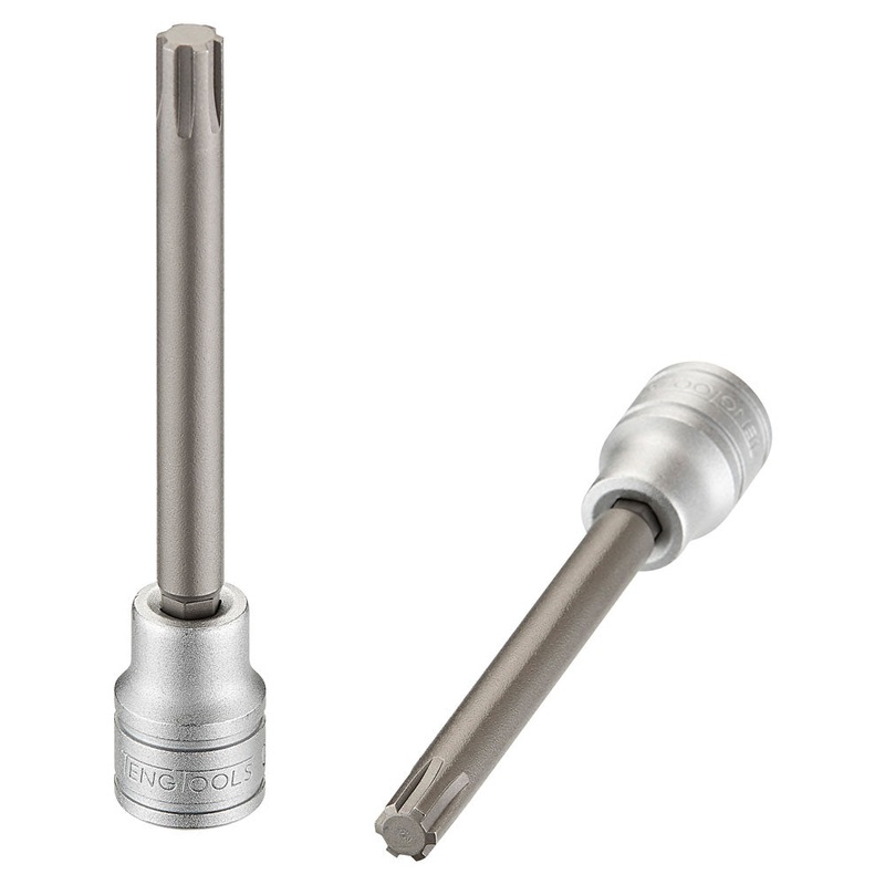 Teng 3/8in Dr. Long Ribe Bit Socket # 08