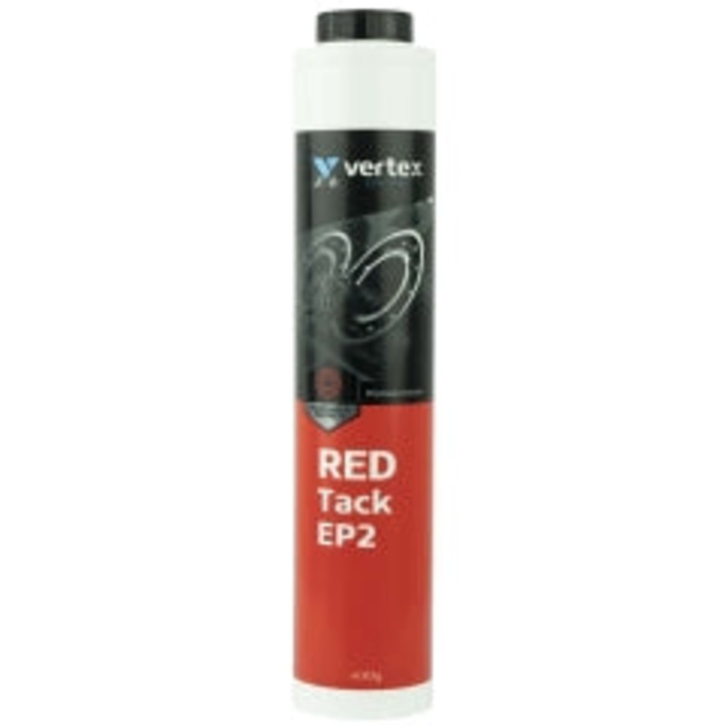 Vertex Red Tack EP2 Grease Cartridge 400gm NLGI 2