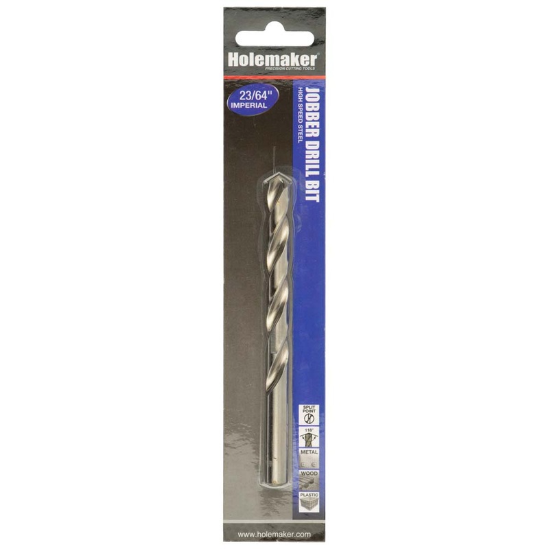 Holemaker Jobber Drill 23/64in – 1pc (Carded)