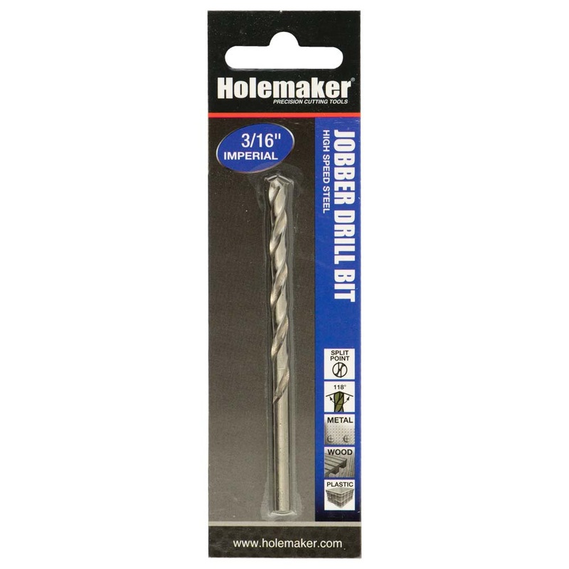 Holemaker Jobber Drill 3/16in – 1pc (Carded)