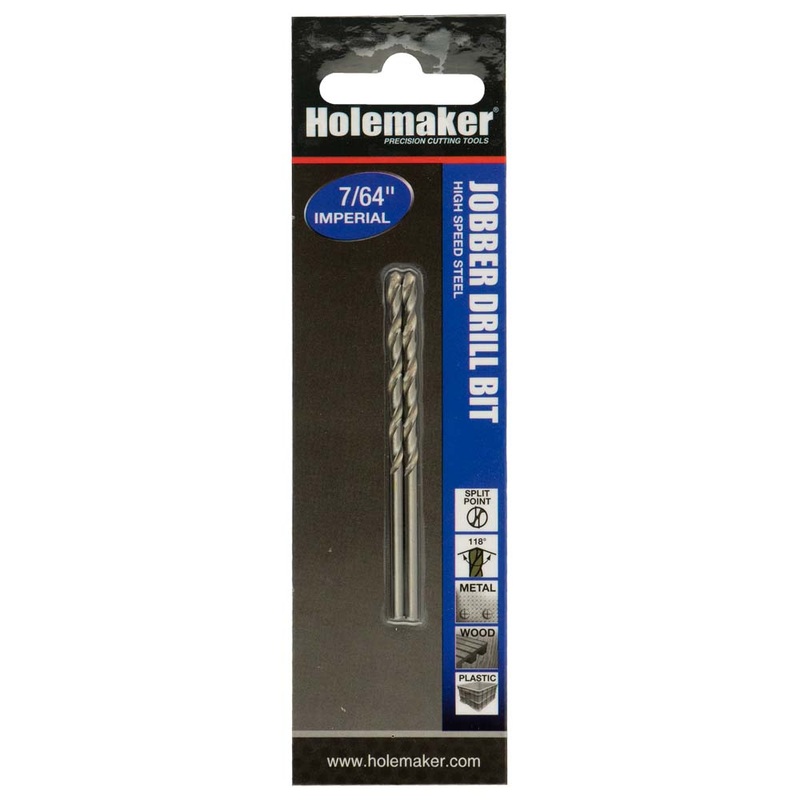 Holemaker Jobber Drill 7/64in – 2pc (Carded)