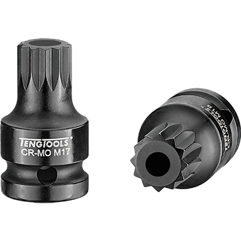 Teng 1/2in Dr. Impact Socket XZN 17x43mm