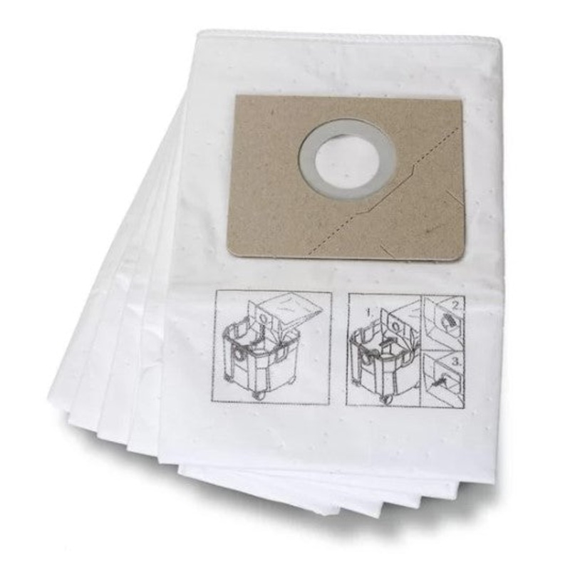 Fleece filter bag for Dustex 35, 5 pack (square version)