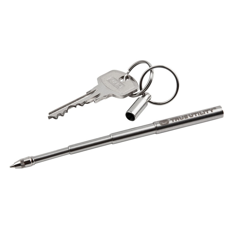 True Utility – TelePen Telescoping Key Ring Pen with 3 Refills