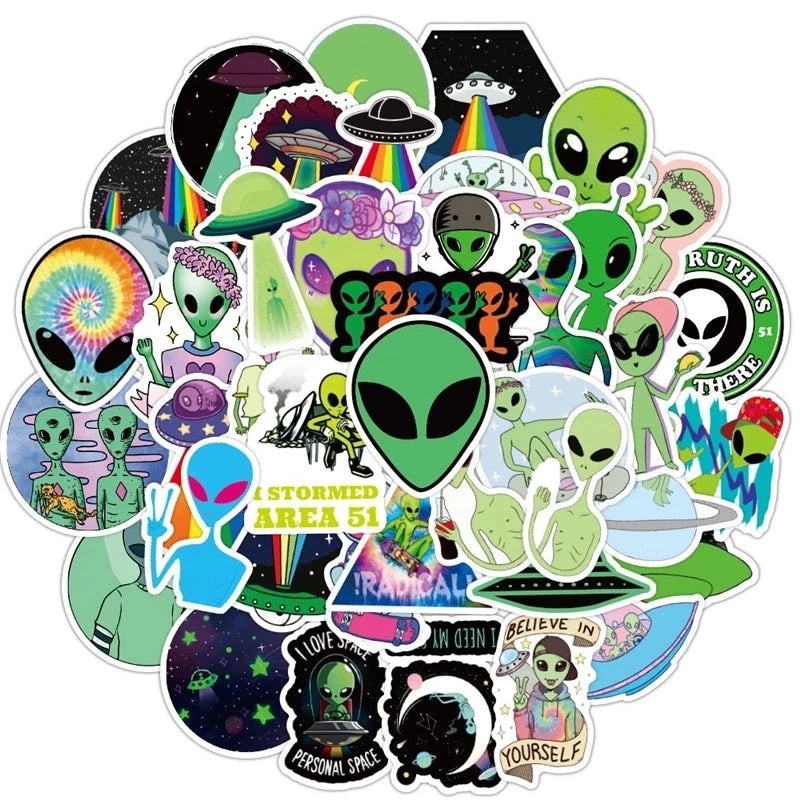 Alien Sticker Pack (50 Pcs)