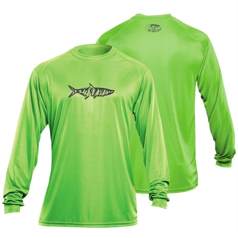 FF Tarpon L/S Performance Tee Lime TL1402L
