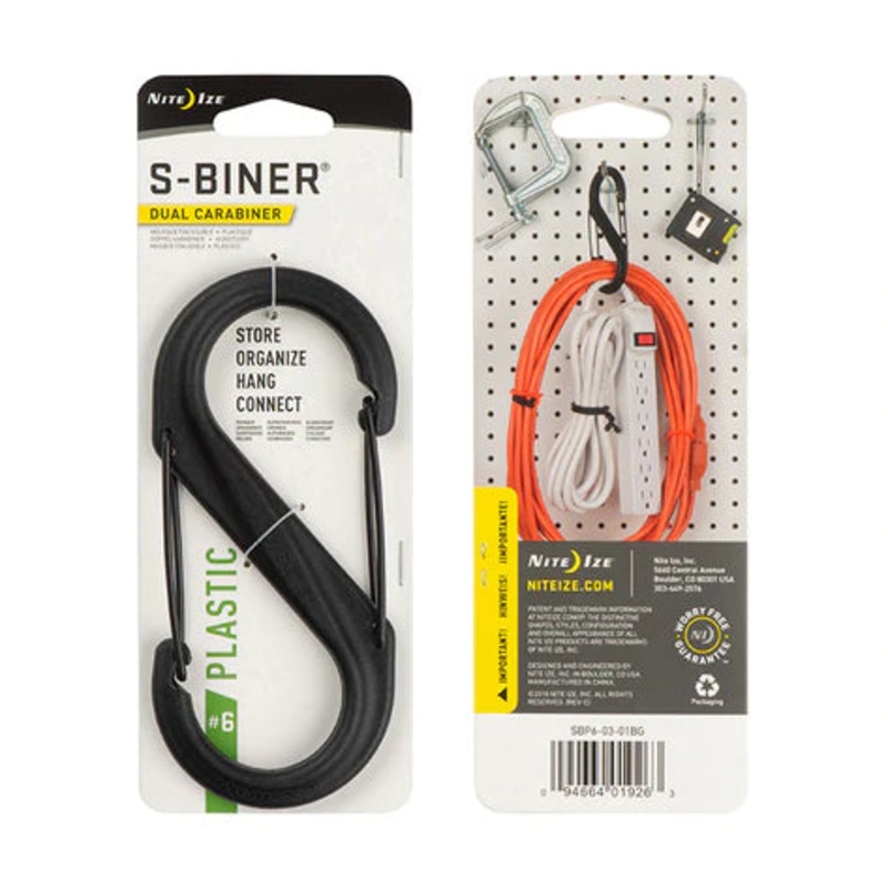 Nite ize – S-Biner Plastic Dual Carabiner 6 Black