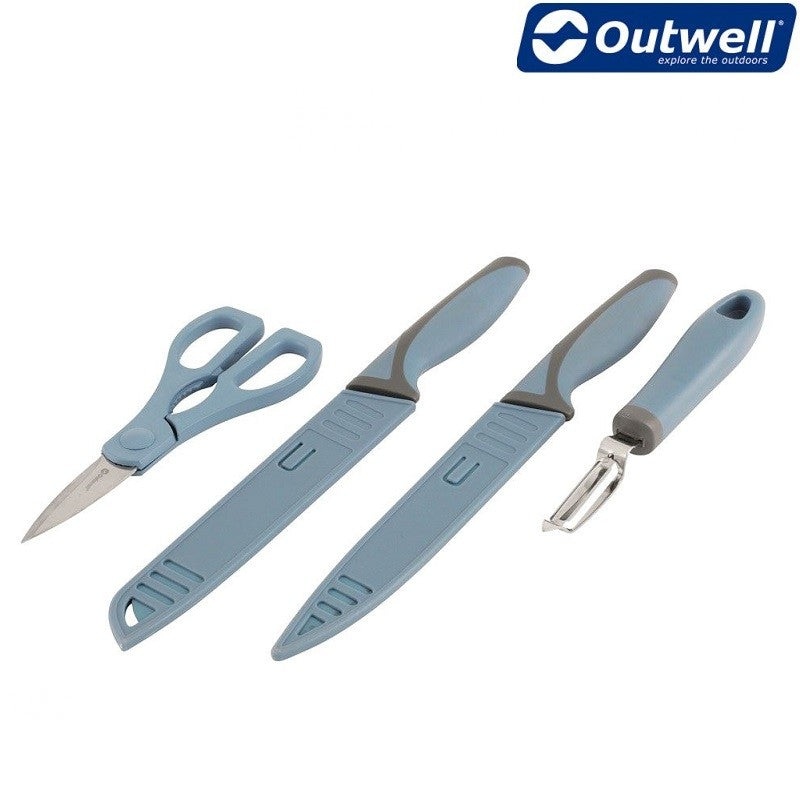 Outwell – Chena Knife Set with Peeler & Scissors