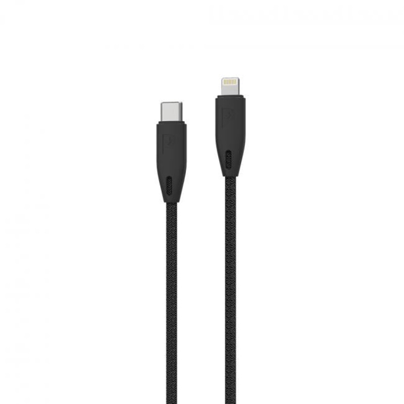 Powerology – Braided USB-C to Lightning Cable 1.2M (Black)