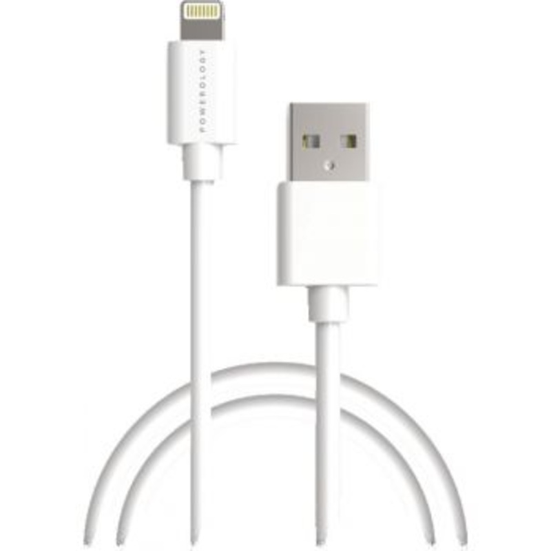 Powerology – Data & Fast Charge Lightning Cable (3m/9.8ft) (White)