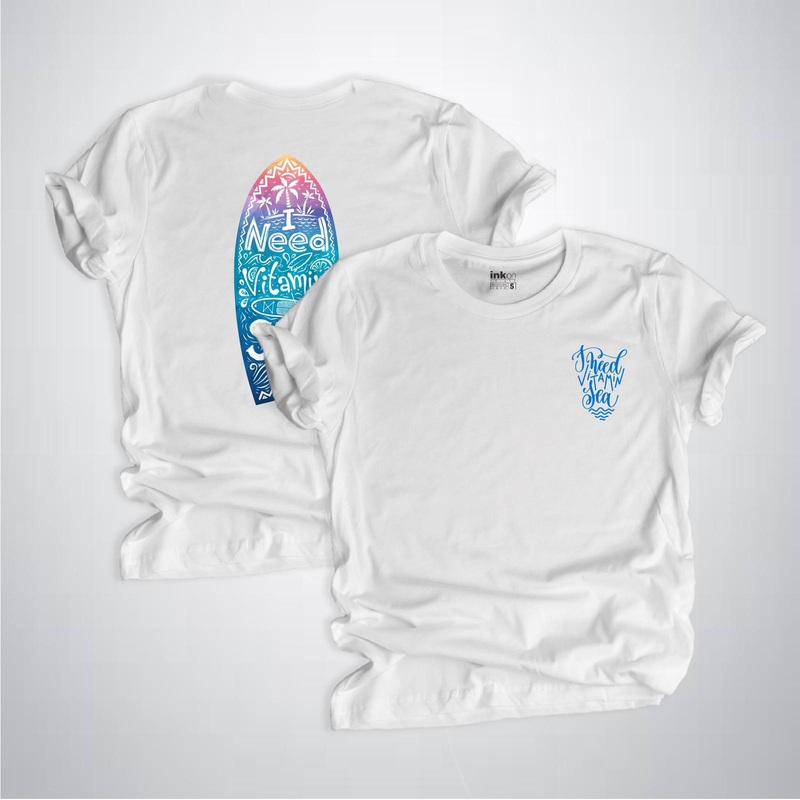 Vitamin Sea with Back Design T-shirt