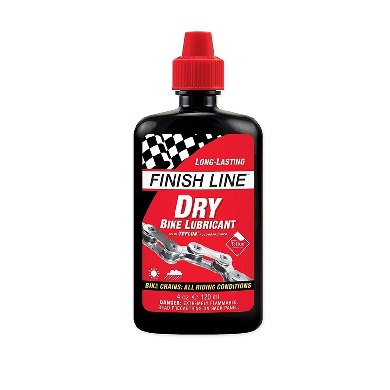 Finish Line – Teflon-Plus Dry Lube 120ml Bottle – Bike Repair Chain Lubricant