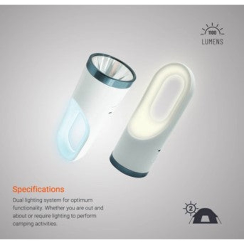 Porodo – 2 in 1 Multi-Function Outdoor FlashLight