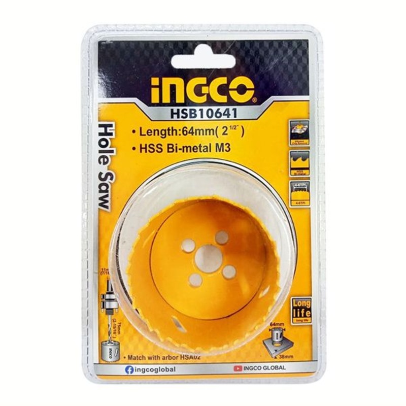Ingco – Bi-Metal Hole Saw HSB10641