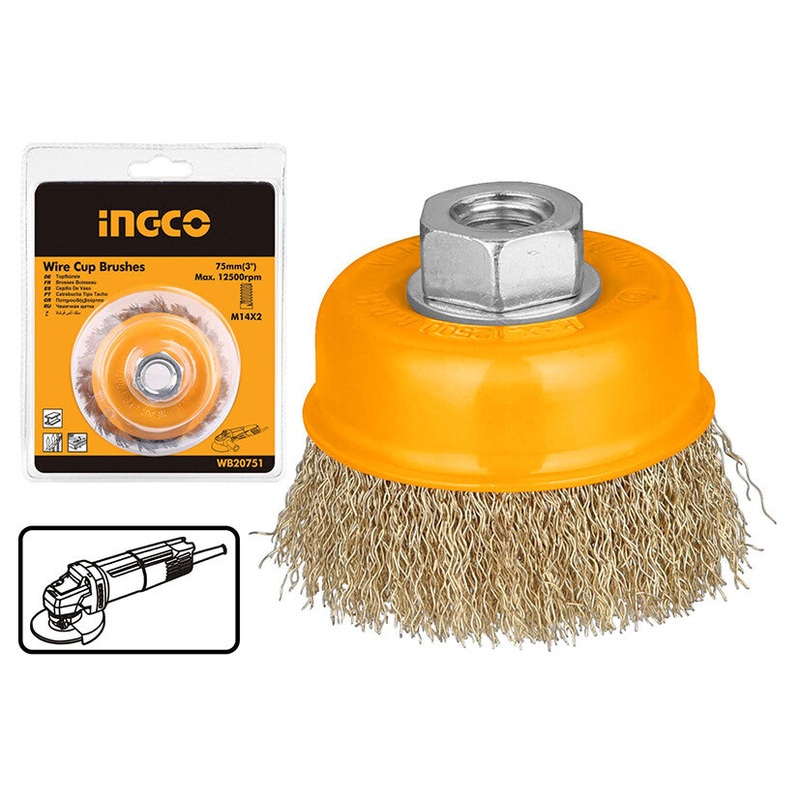 Ingco – Wire Cup Brush with Nut WB10753