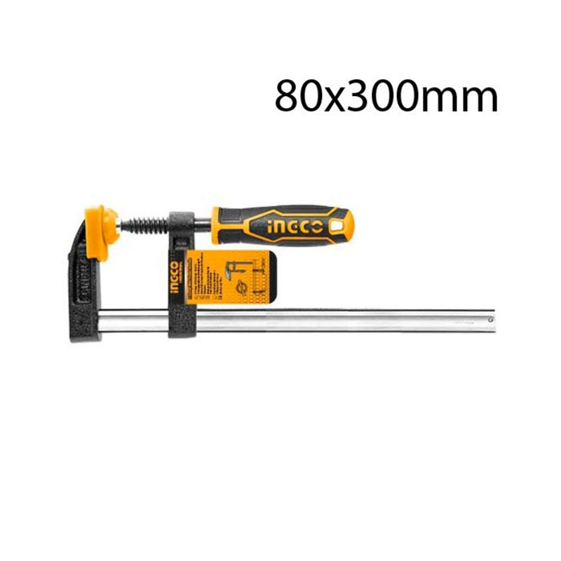 Ingco – F Clamp with Plastic Handle HFC020802