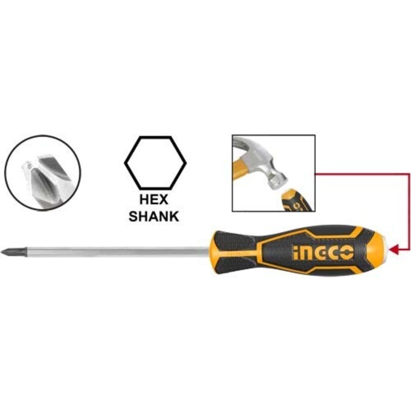 Ingco – Phillips Go-Through Screwdriver HGTSPH3150