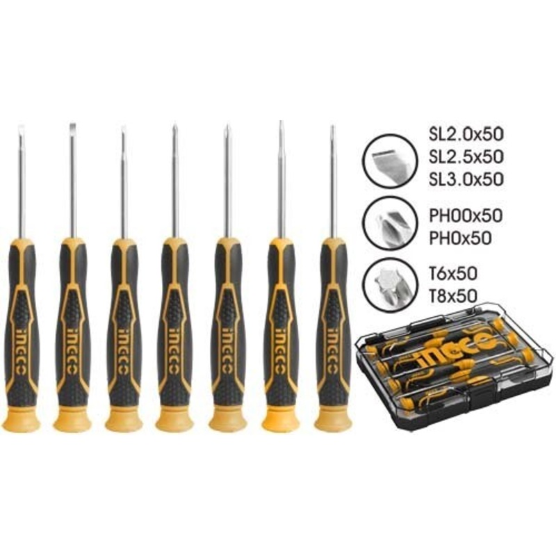 Ingco – Precision Screwdriver Set HKSD0718
