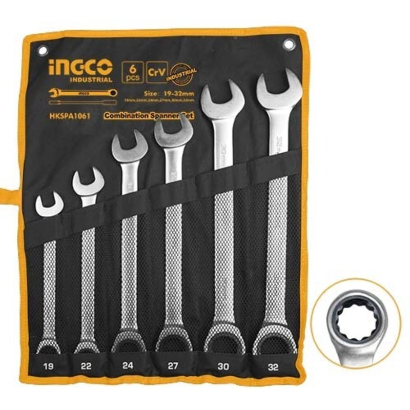 Ingco – Ratchet Spanner Set HKSPAR1061