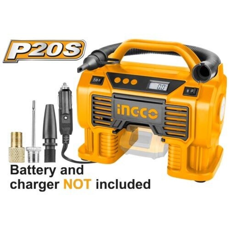 Ingco – Auto Air Compressor Lithium-Ion CACLI2002